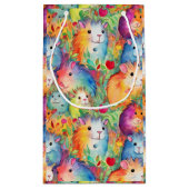 Schattige cavia-patroon klein cadeauzakje (Achterkant)