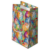 Schattige cavia-patroon klein cadeauzakje (Achterkant Gekanteld)