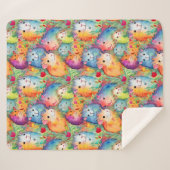 Schattige cavia-patroon sherpa deken (Voorkant (horizontaal))