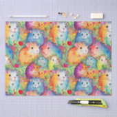 Schattige cavia-patroon tissuepapier (Craft)