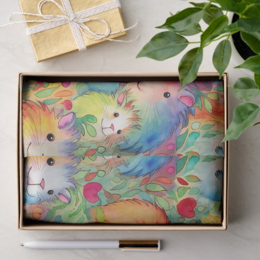 Schattige cavia-patroon tissuepapier (Geschenk)