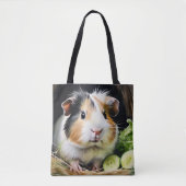 Schattige cavia Schattig dierlijk Afbeelding Tote Bag (Voorkant)