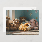 Schattige cavia teddybeer Speelgoed Briefkaart (Voorkant / Achterkant)