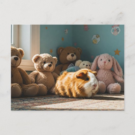 Schattige cavia teddybeer Speelgoed Briefkaart (Voorkant)