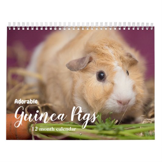 Schattige cavia's 2025 kalender (Hoes)