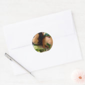 Schattige cavia's BFF-Stickers Ronde Sticker (Envelop)