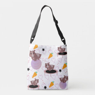 Schattige Cavia's in Beweging Crossbody Tas