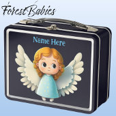 Schattige Celestial Angel Meisje w / Wings Cartoon