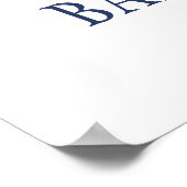 Schattige Celestial Moon and Stars Baby shower Poster (Hoek)