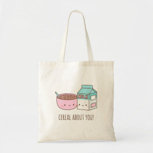 Schattige Cereal About You Liefde Woordspeling Tot Tote Bag