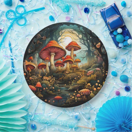 Schattige champignons papier bord (Feest)