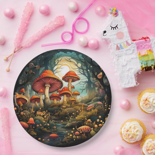 Schattige champignons papier bord (Feest)