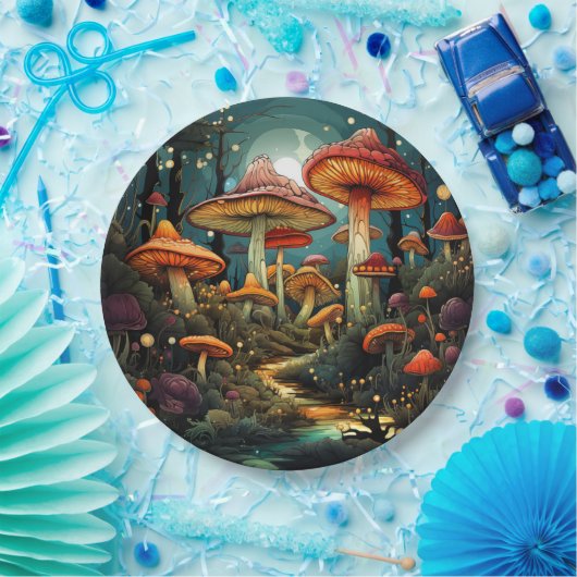 Schattige champignons papier bord (Feest)