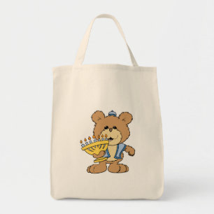 schattige Chanukah chanukka menorah teddybeer Tote Bag