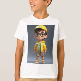 "Schattige charme: Boy Sticker T-shirt" T-shirt