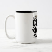 Schattige Cheer Moeder Tweekleurige Koffiemok (Links)