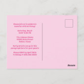 Schattige Cheerleader Aangepaste Kinderverjaardags Briefkaart (Achterkant)