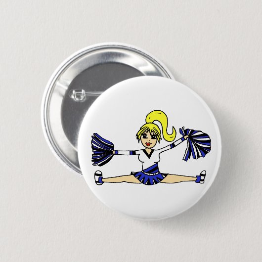 Schattige Cheerleader Button (Voorkant /achterkant)