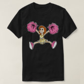 Schattige Cheerleader Meisje TShirt of Gift voor e (Design voorkant)