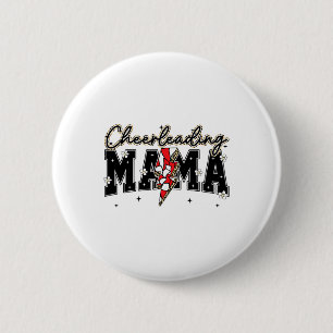 Schattige Cheerleading Mama Bliksem Game Day Seizo Ronde Button 5,7 Cm