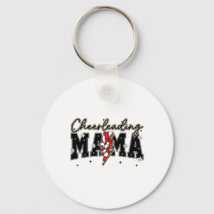 Schattige Cheerleading Mama Bliksem Game Day Seizo Sleutelhanger