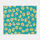 Schattige Cheetah-tijger - schattig patroondeken Fleece Deken (Voorkant (Horizontaal))