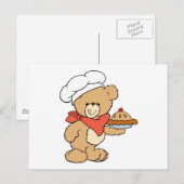 Schattige Chef Bakker Beer Briefkaart (Voorkant / Achterkant)