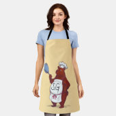 Schattige Chef Beer Schort – Perfect voor Cooking  (Gedragen)