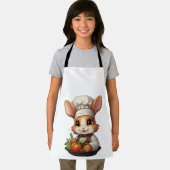 Schattige Chef Bunny met rode tomaten Schort (Insitu)