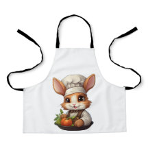 Schattige Chef Bunny met rode tomaten