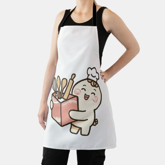 Schattige Chef Cartoon Schort – Schattigee Baking  (Insitu)