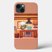 Schattige Chef Uil Koken in Keuken Case-Mate iPhone Case (Achterkant)