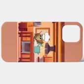 Schattige Chef Uil Koken in Keuken Case-Mate iPhone Case (Achterkant (horizontaal))