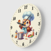 Schattige chef vogel uil  grote klok (Hoek)