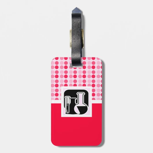 Schattige chemie bagagelabel (Achterkant verticaal)