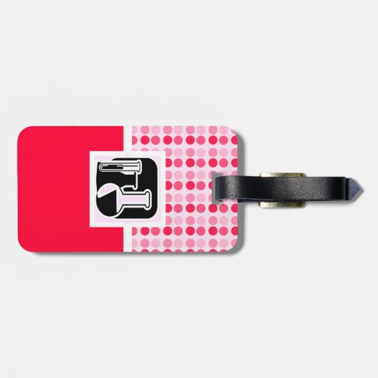 Schattige chemie bagagelabel (Achterkant horizontaal)