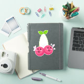 Schattige Cherry Art Design Sticker (iPad Cover)