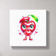schattige Cherry Heart Wall Art