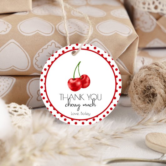 Schattige Cherry Meisje Berry Eerste Verjaardagsfe Kaart