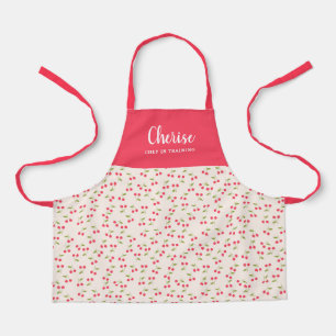Schattige Cherry Pattern Modern Meisjes Chef Train Schort