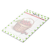 Schattige Cherry Recipe Notitieblok (Schuin)