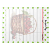 Schattige Cherry Recipe Notitieblok (Voorkant)
