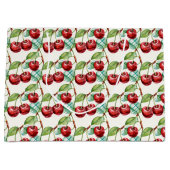 Schattige Cherry  thema patroon Groot Cadeauzakje (Voorkant)