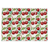 Schattige Cherry  thema patroon Groot Cadeauzakje (Achterkant)