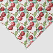 Schattige Cherry thema patroon Tissuepapier (Detail)