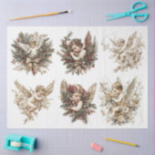 Schattige Cherub College Tissuepapier (Craft)