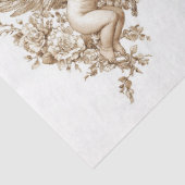 Schattige Cherub College Tissuepapier (Detail)