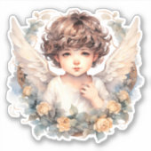 Schattige Cherubs Sticker (Voorkant)