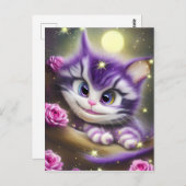 Schattige Cheshire Kitten Briefkaart (Voorkant / Achterkant)