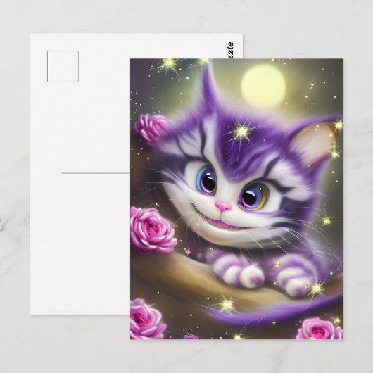Schattige Cheshire Kitten Briefkaart (Voorkant / Achterkant)